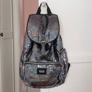 Victoria’s Secret holographic sequin backpack